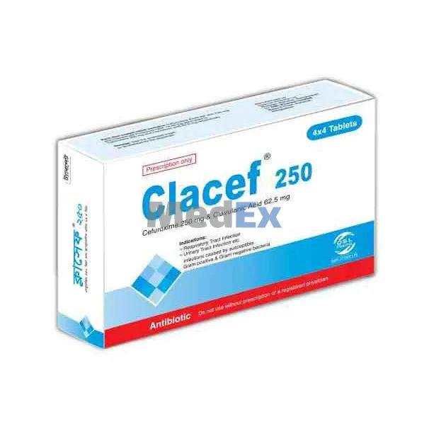 Clacef 250 mg+62.5 mg Packaging