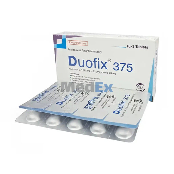 Duofix 375 mg+20 mg Packaging