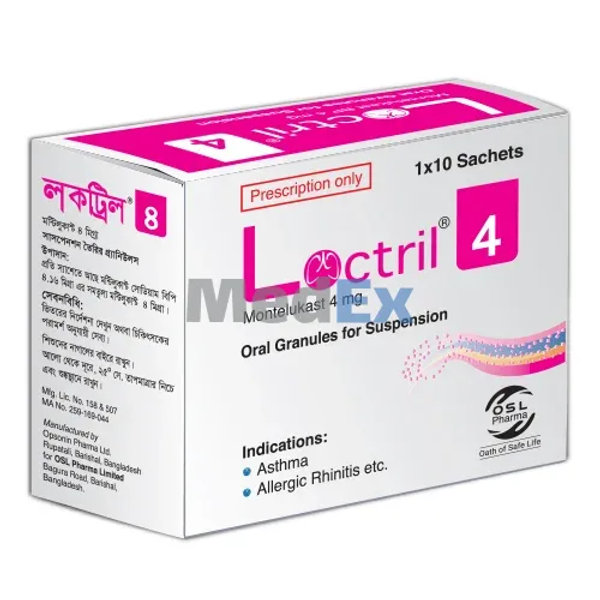 Loctril 4 mg/3.5 gm Packaging