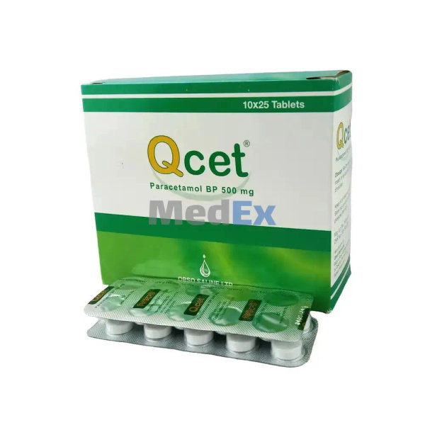 Qcet 500 mg Packaging