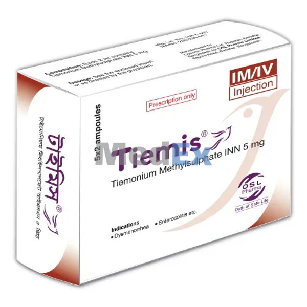 Tiemis 5 mg/2 ml Packaging