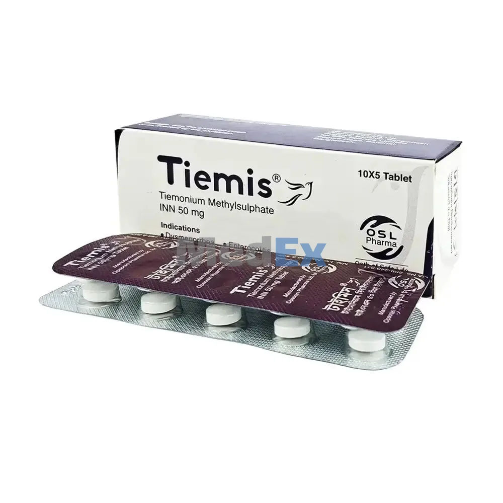 Tiemis 50 mg Packaging
