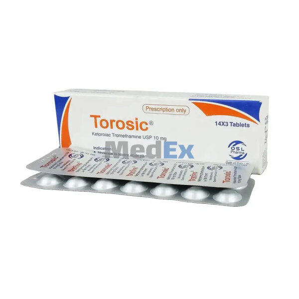 Torosic 10 mg Packaging