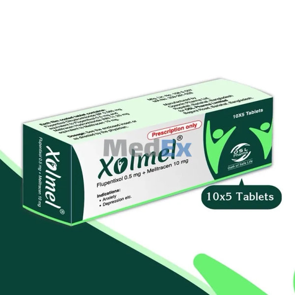 Xolmel 0.5 mg+10 mg Packaging