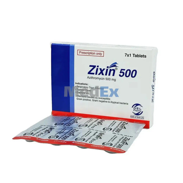 Zixin 500 mg Packaging