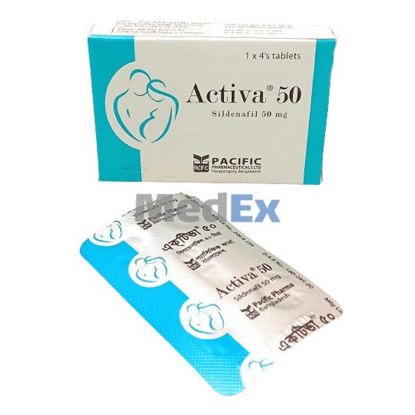 Activa 50 mg Packaging