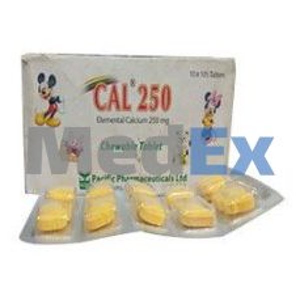 Cal 250 mg Packaging