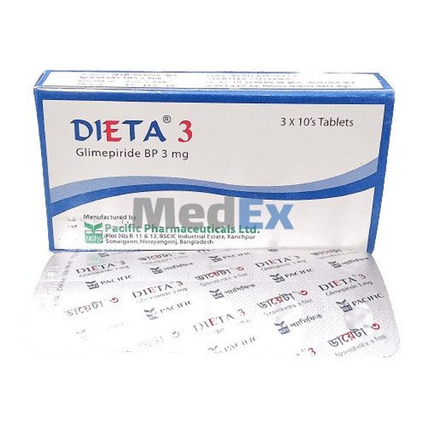 Dieta 3 mg Packaging