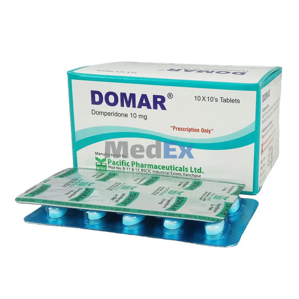 Domar 10 mg Packaging