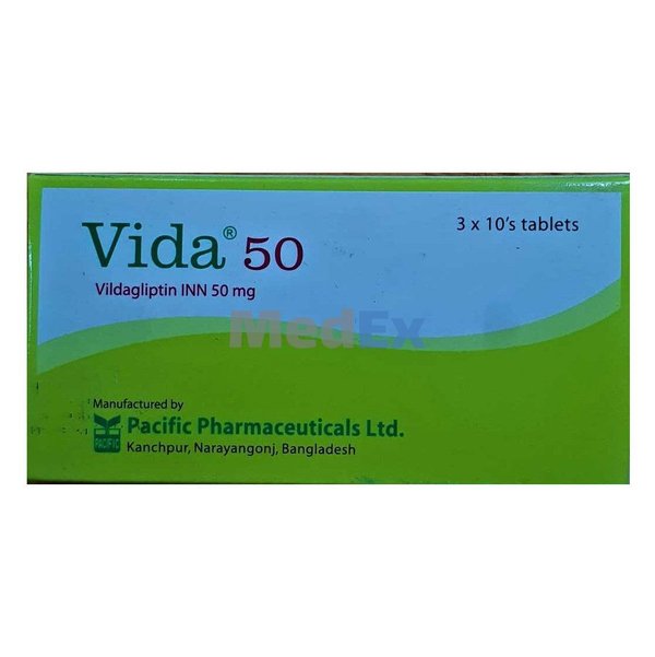 Vida 50 mg Packaging