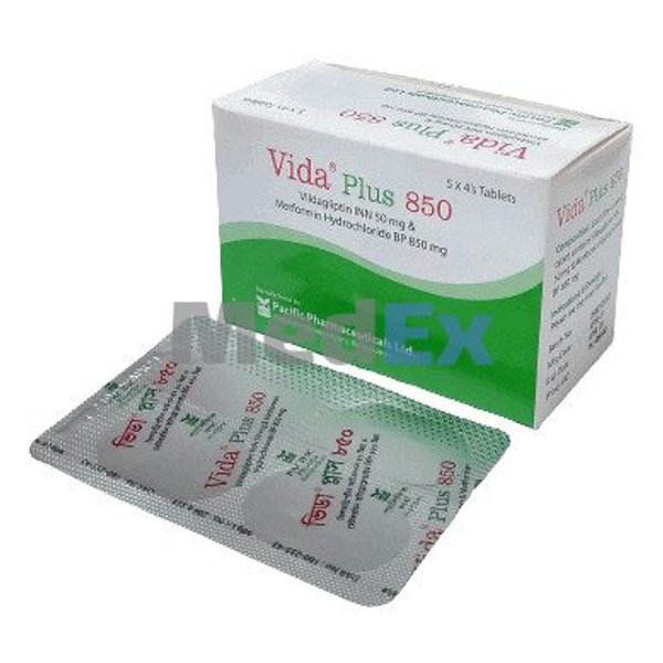 Vida Plus 50 mg+850 mg Packaging