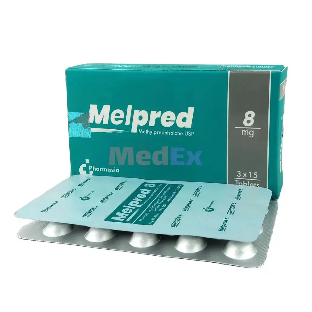 Melpred 8 mg Packaging