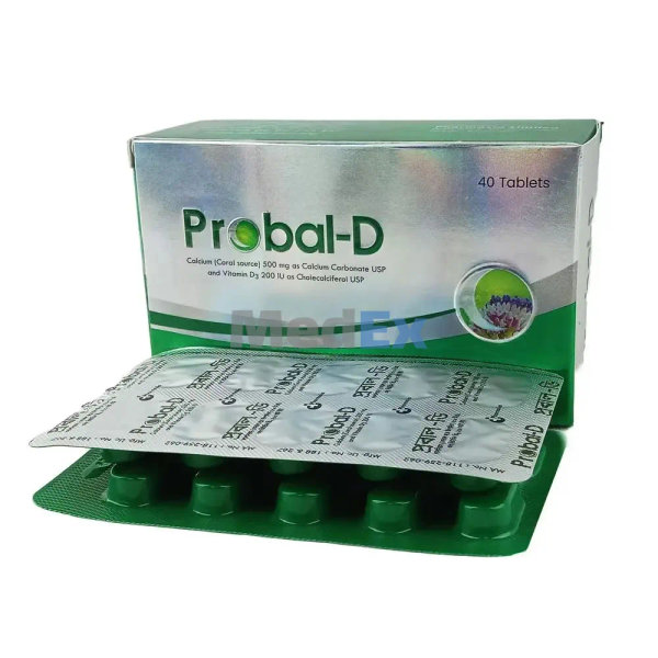 Probal-D 500 mg+200 IU Packaging