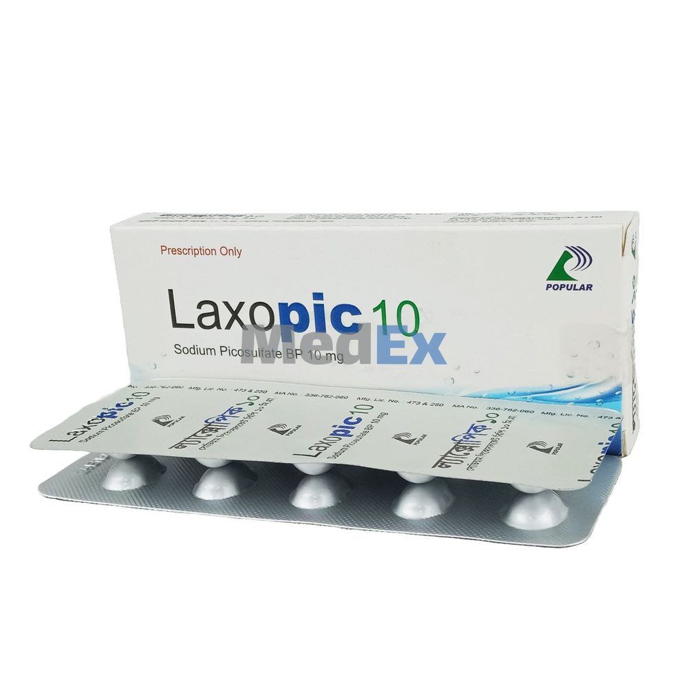 Laxopic 10 mg Packaging