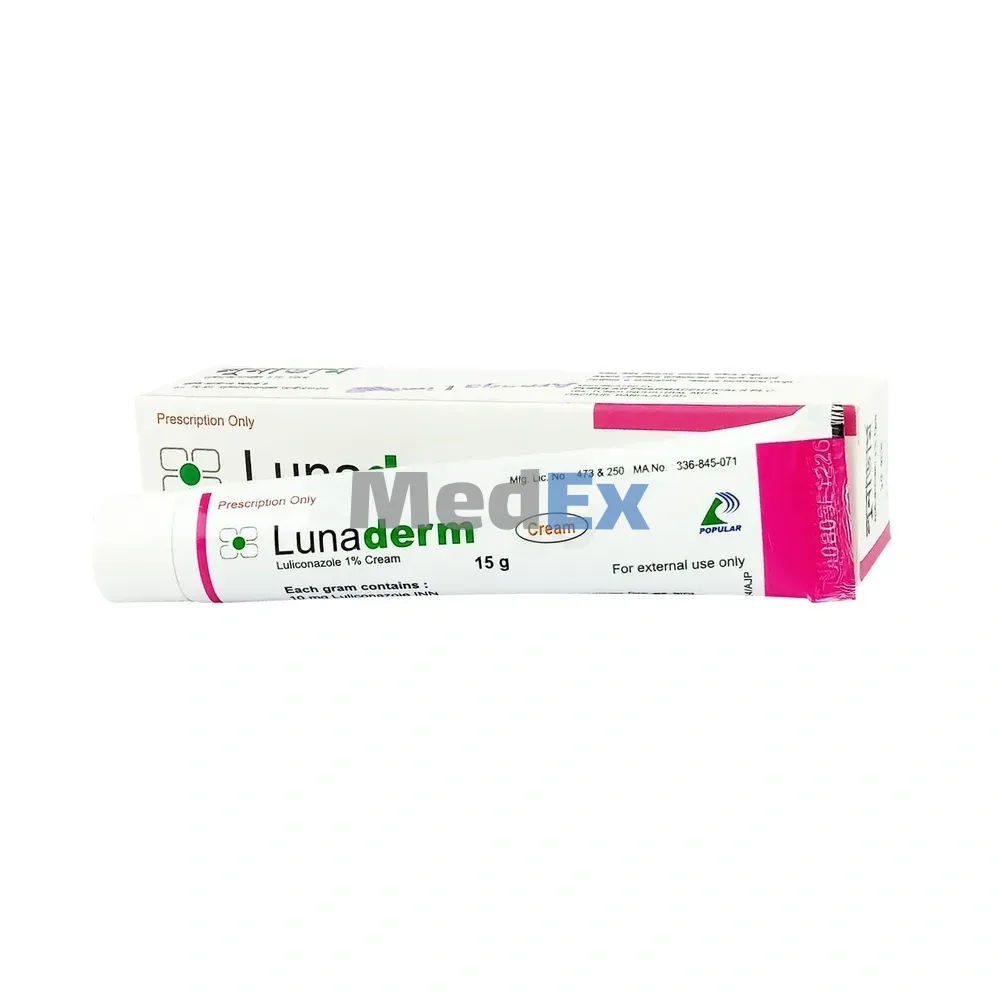 Lunaderm 1% Packaging