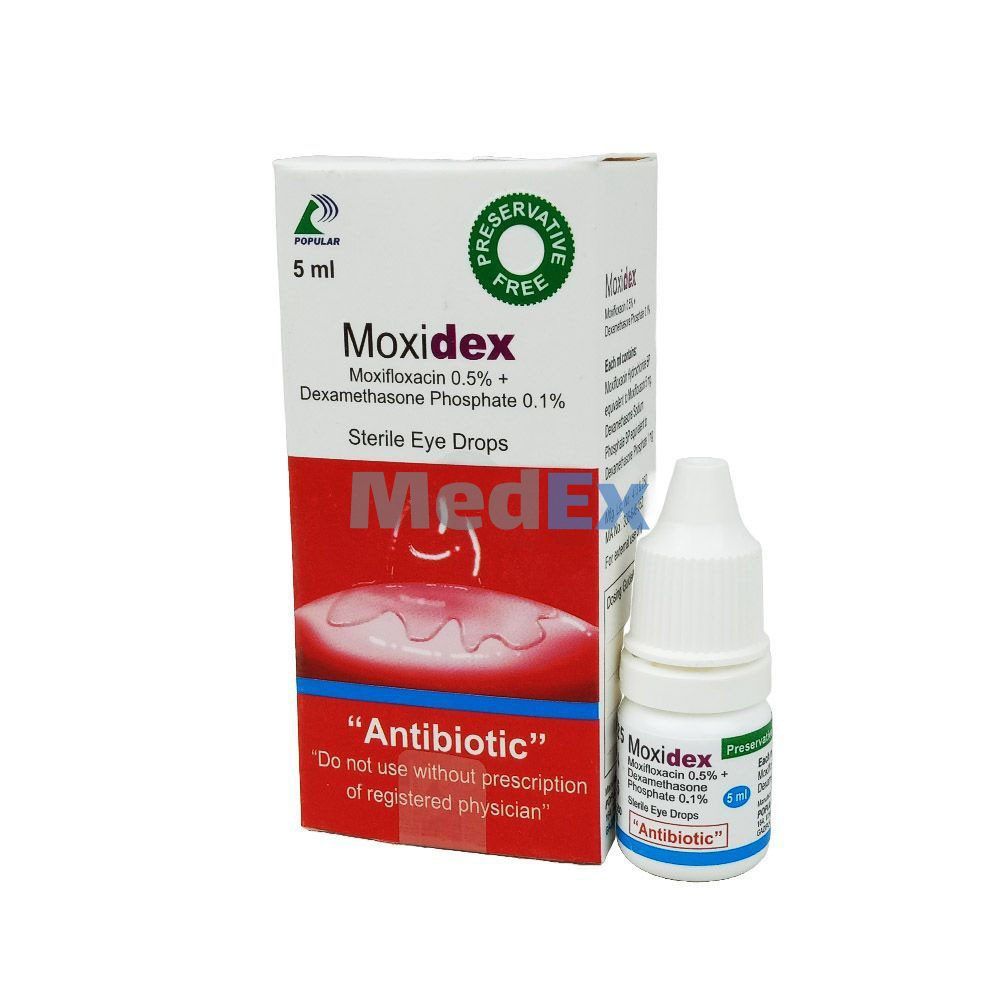 Moxidex 0.5%+0.1% Packaging