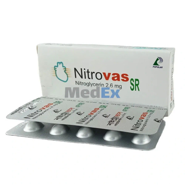 Nitrovas SR 2.6 mg Packaging