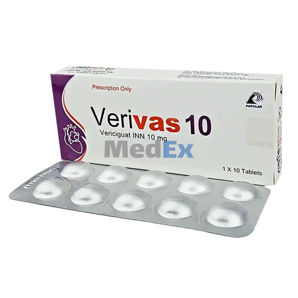 Verivas 10 mg Packaging