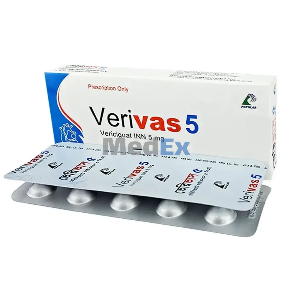 Verivas 5 mg Packaging