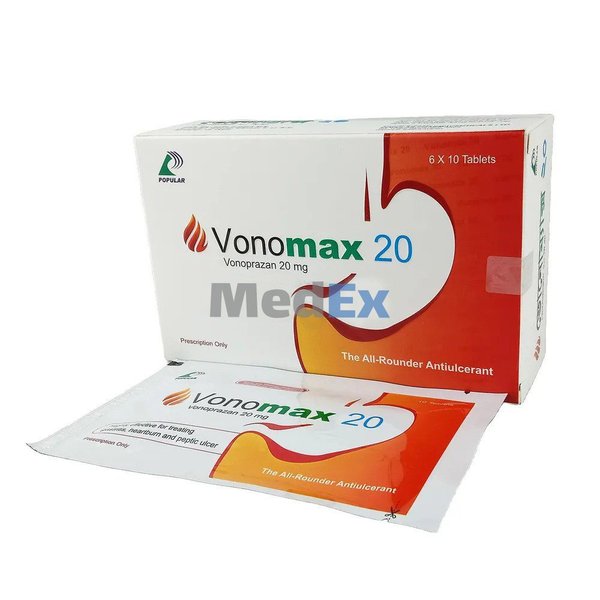 Vonomax 20 mg Packaging