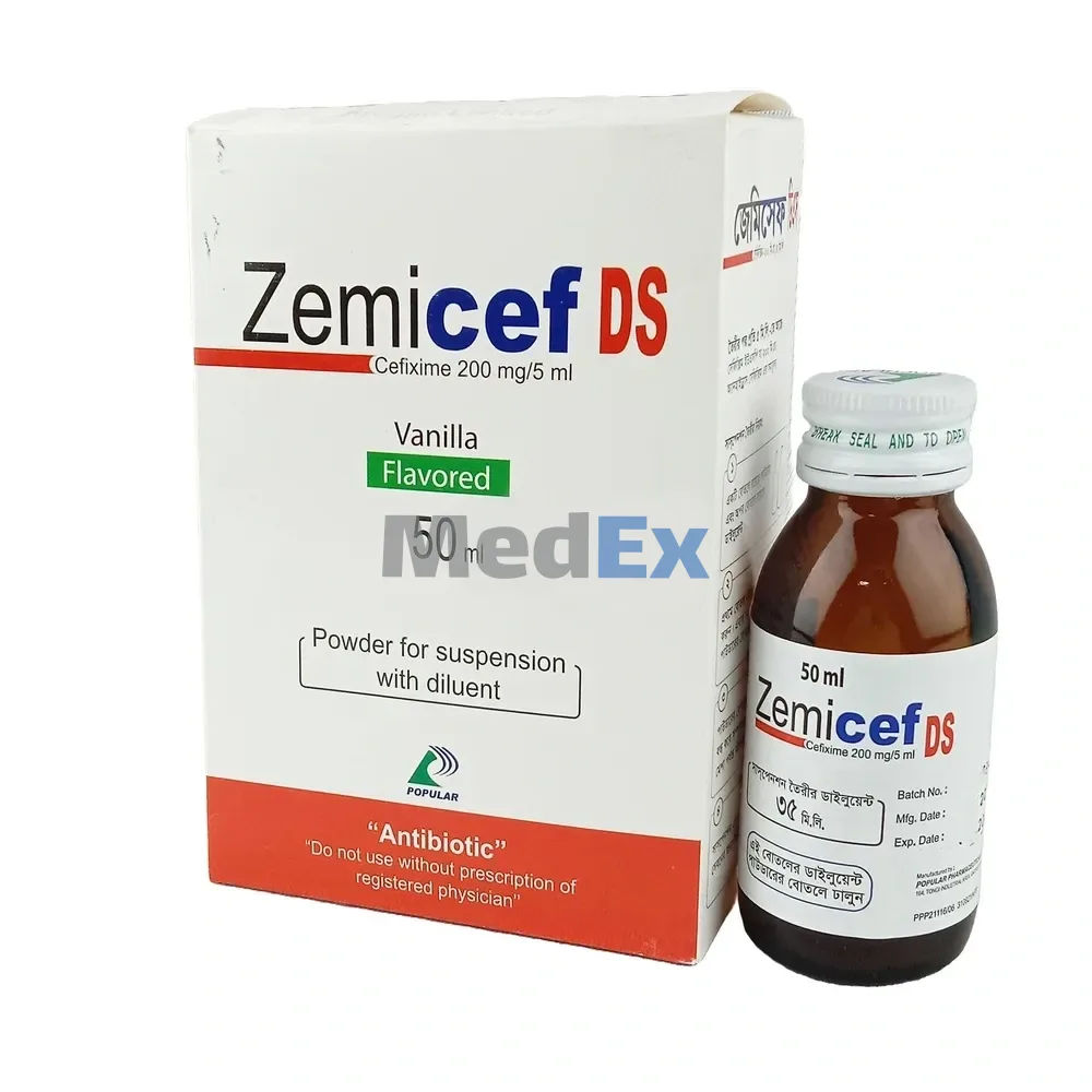 Zemicef DS 200 mg/5 ml Packaging