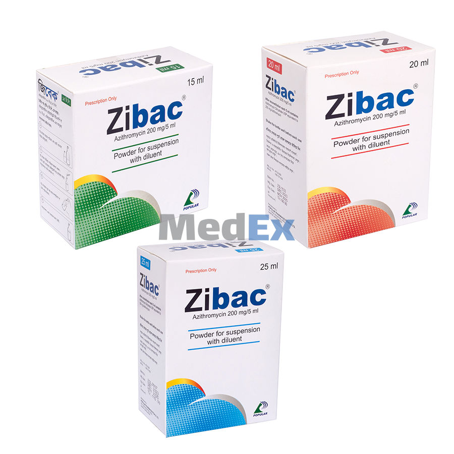 Zibac 200 mg/5 ml Packaging