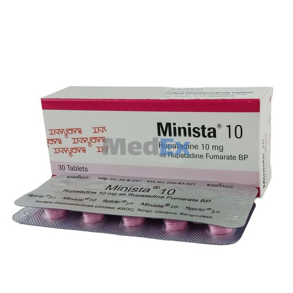 Minista 10 mg Packaging