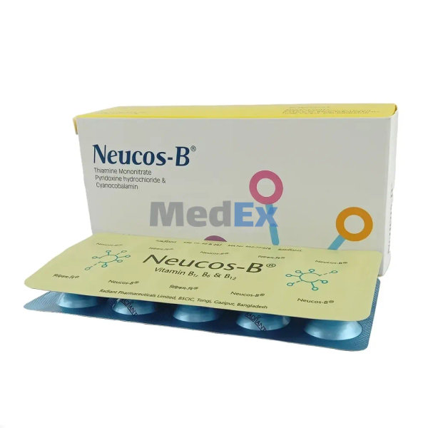 Neucos-B 100 mg+200 mg+200 mcg Packaging