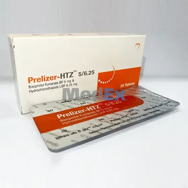 Prelizer-HTZ 5 mg+6.25 mg Packaging