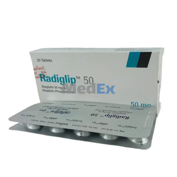 Radiglip 50 mg Packaging