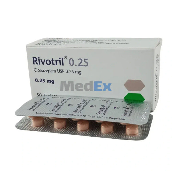 Rivotril 0.25 mg Packaging