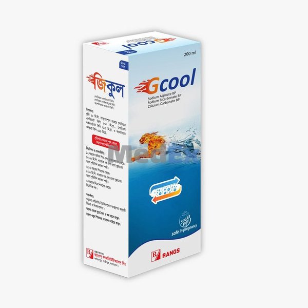 Gcool (500 mg+213 mg+325 mg)/10 ml Packaging