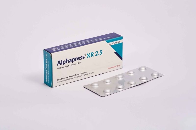 Alphapress XR 5 mg Packaging