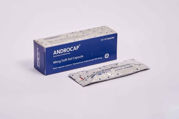 Androcap 40 mg Packaging