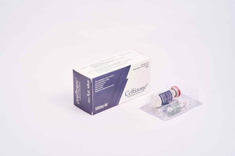 Ceftizone 500 mg/vial Packaging