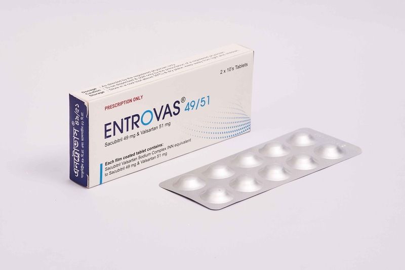 Entrovas 49 mg+51 mg Packaging