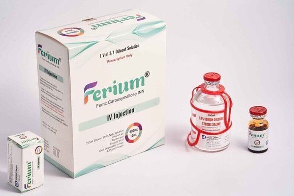 Ferium 500 mg/10 ml Packaging