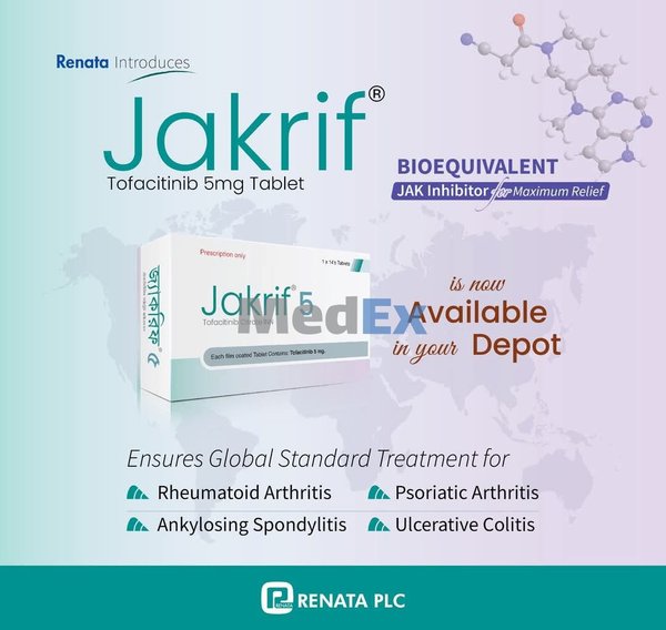 Jakrif 5 mg Packaging