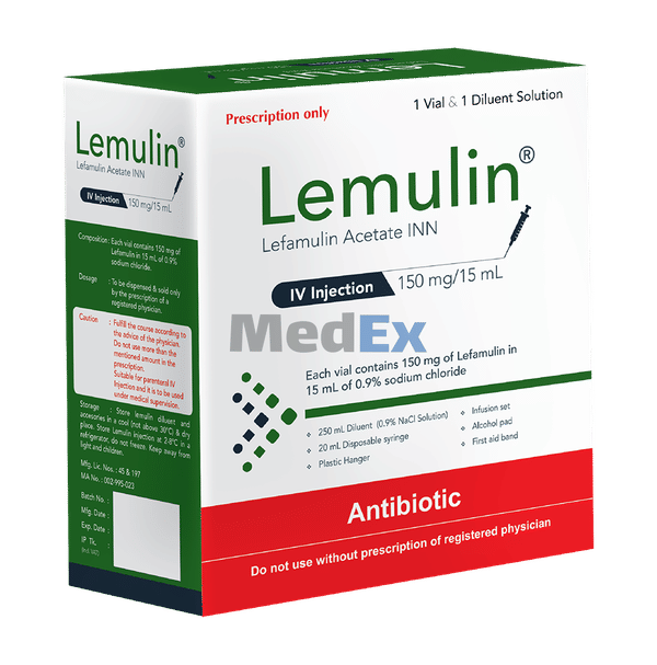 Lemulin 150 mg/15 ml Packaging
