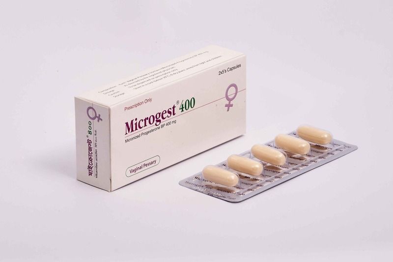 Microgest 400 mg Packaging