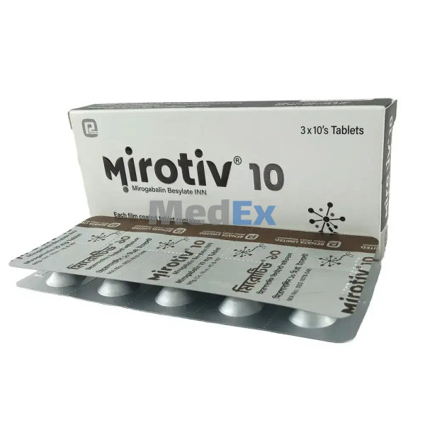 Mirotiv 10 mg Packaging