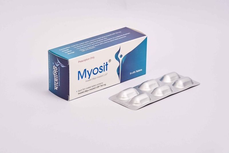 Myosit 750 mg Packaging