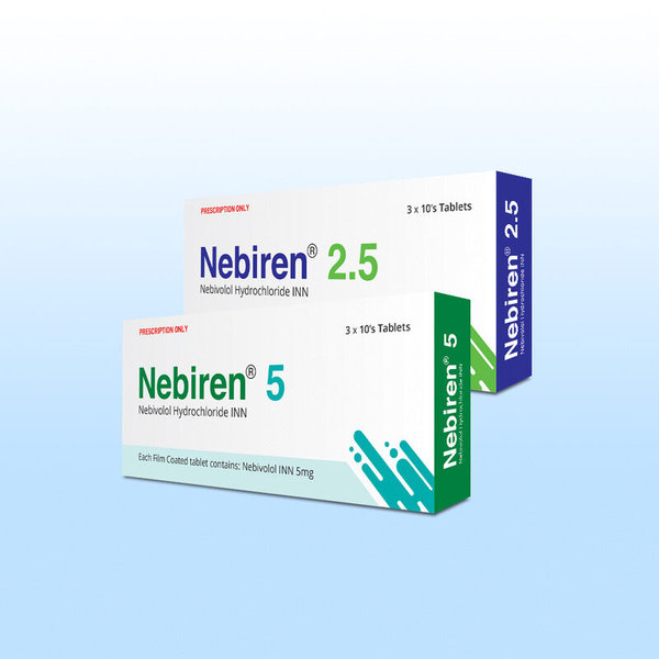 Nebiren 2.5 mg Packaging