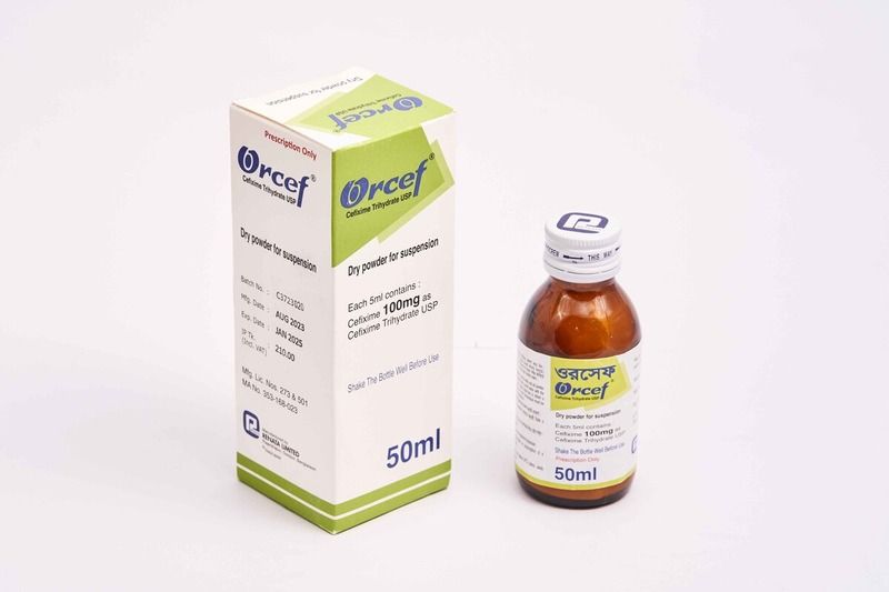 Orcef DS 200 mg/5 ml Packaging
