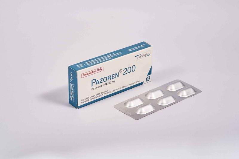 Pazoren 200 mg Packaging