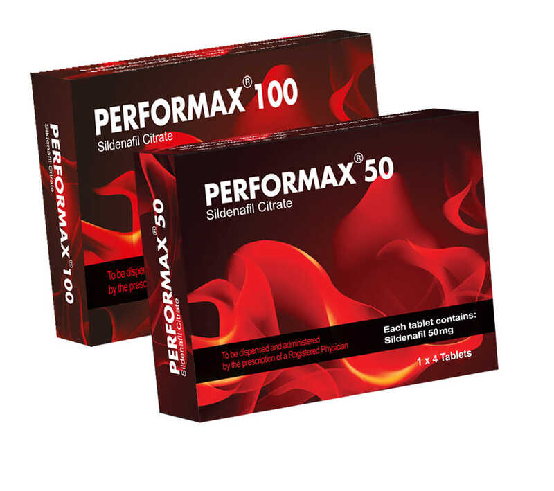 Performax 50 mg Packaging