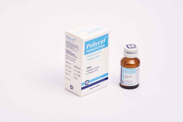 Polycef 125 mg/1.25 ml Packaging