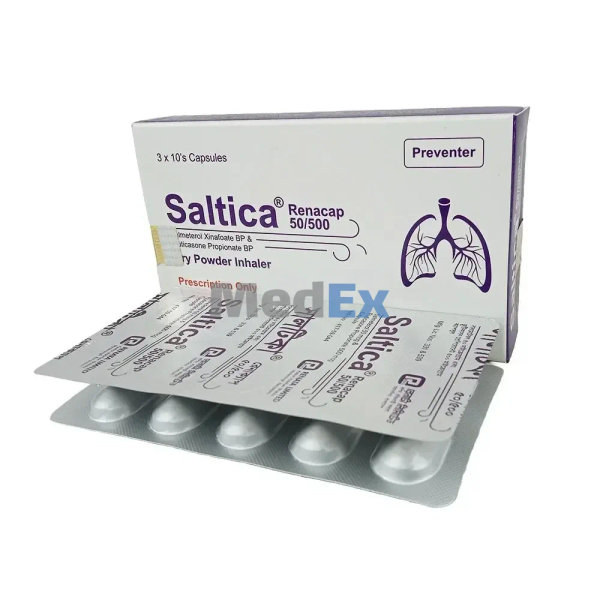 Saltica 50 mcg+500 mcg Packaging