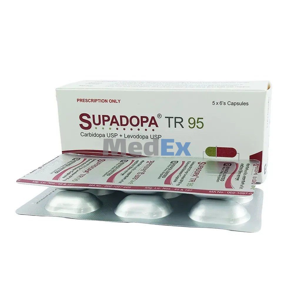 Supadopa TR 23.75 mg+95 mg Packaging