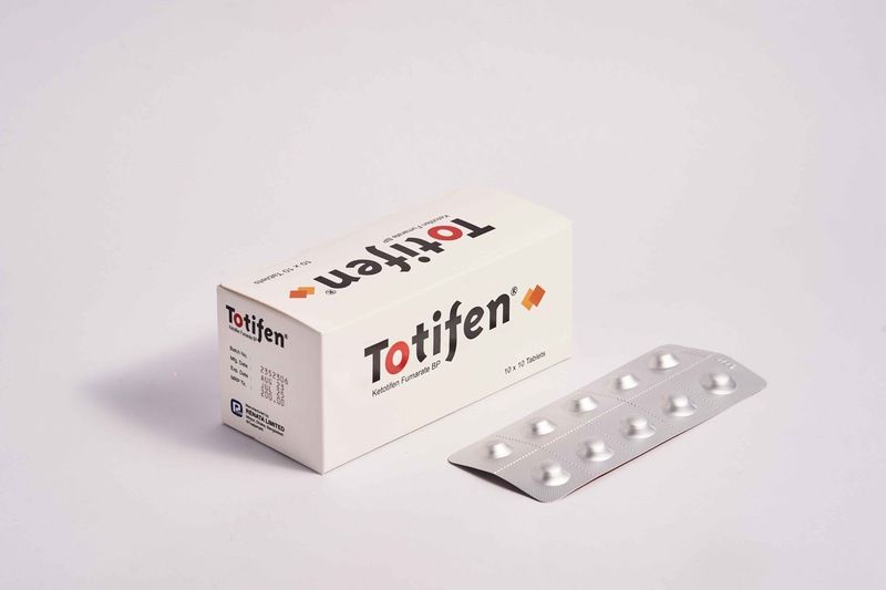Totifen 1 mg Packaging
